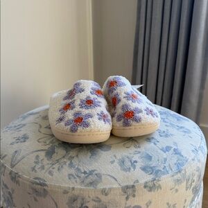 Katydid Women Slippers - White, Purple, and Orange